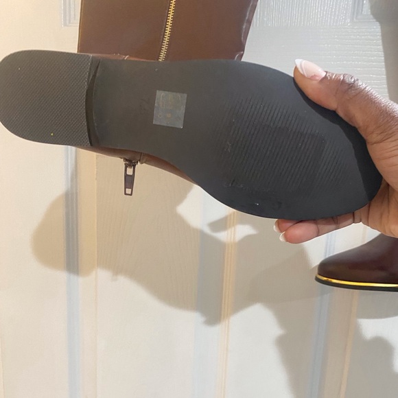 Chinese Laundry Brown Leather Knee High Boots - Picture 2 of 4